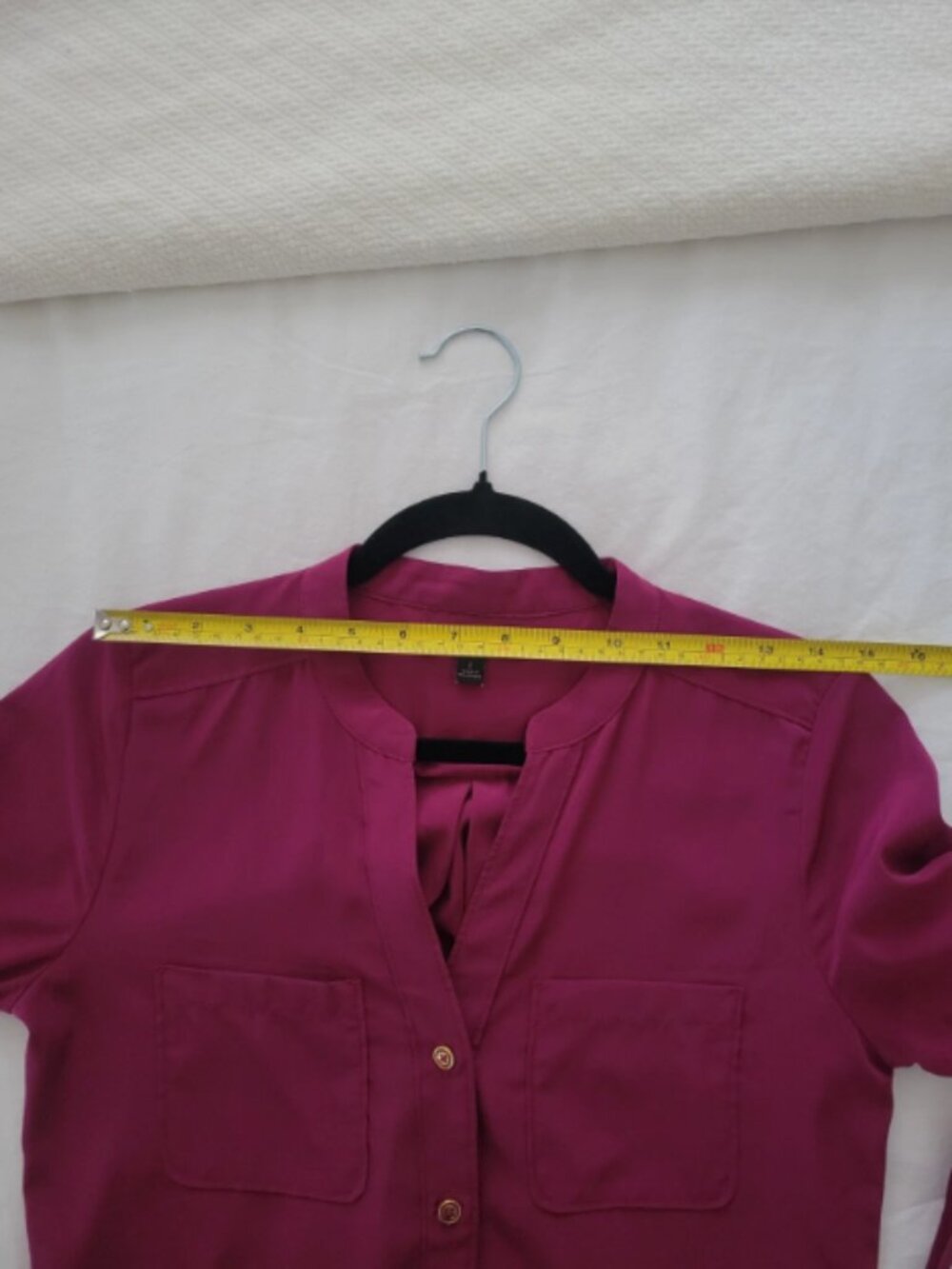 Banana Republic Shirt Womens Dress Size S Pink Button Up Tie Waist Casual Work - Picture 7 of 9